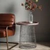 Gallery Alexandra Metal And Solid Wood Side Table -FurniHaven Shop MMRDD SQ1 0000000004 BLACK RSr