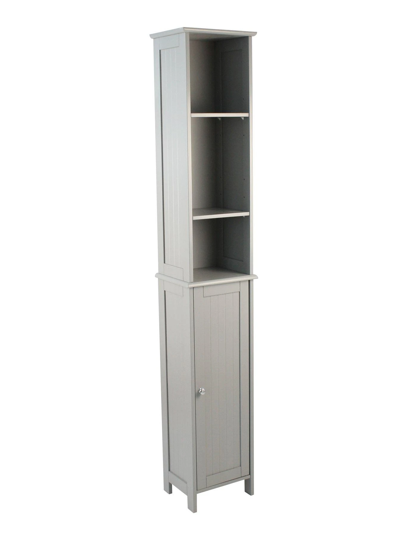 Lloyd Pascal Portland Tall Bathroom Cabinet -- Grey 4 Lloyd Pascal Portland Tall Bathroom Cabinet -- Grey - Image 2