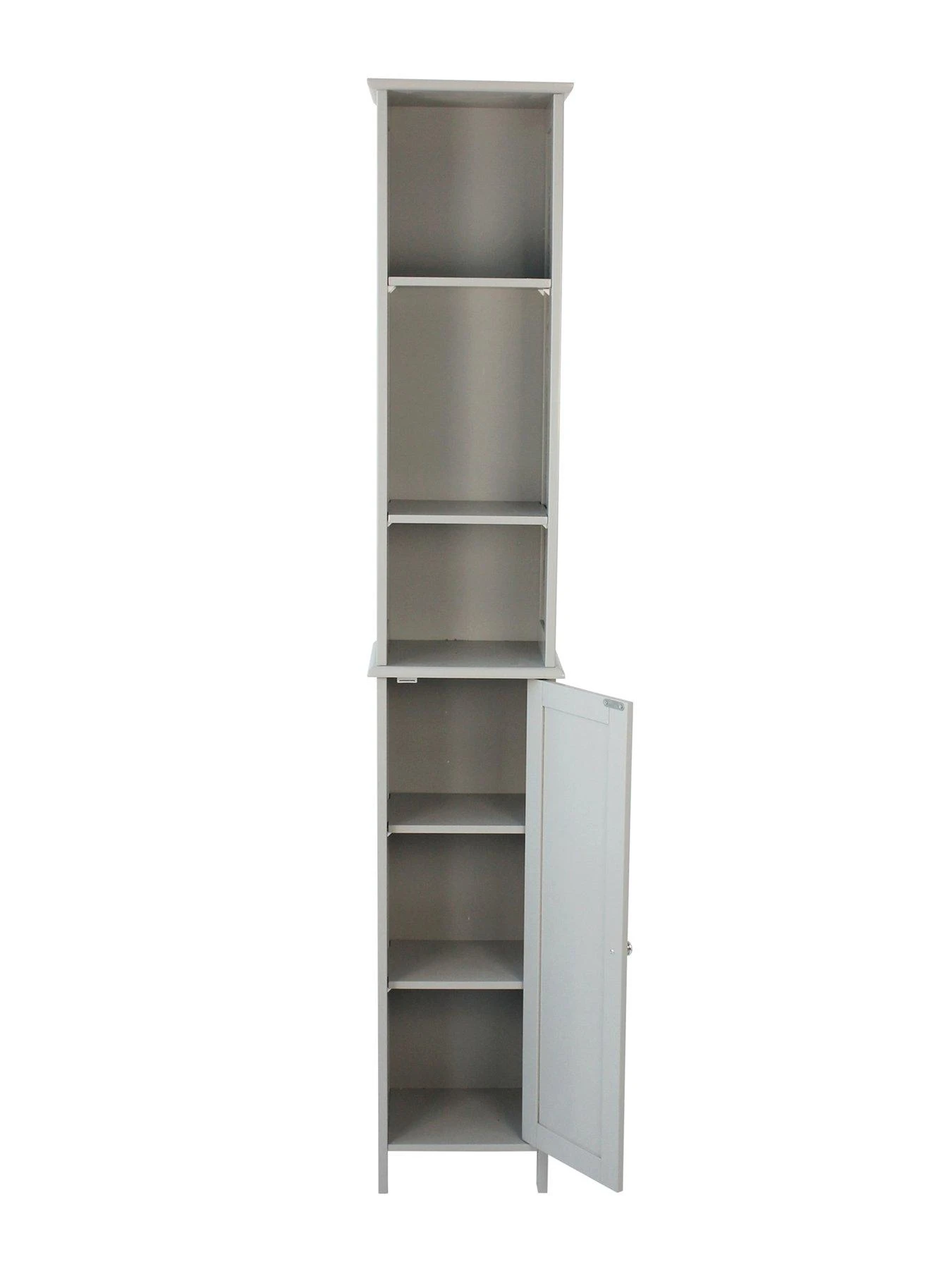 Lloyd Pascal Portland Tall Bathroom Cabinet -- Grey 6 Lloyd Pascal Portland Tall Bathroom Cabinet -- Grey - Image 4