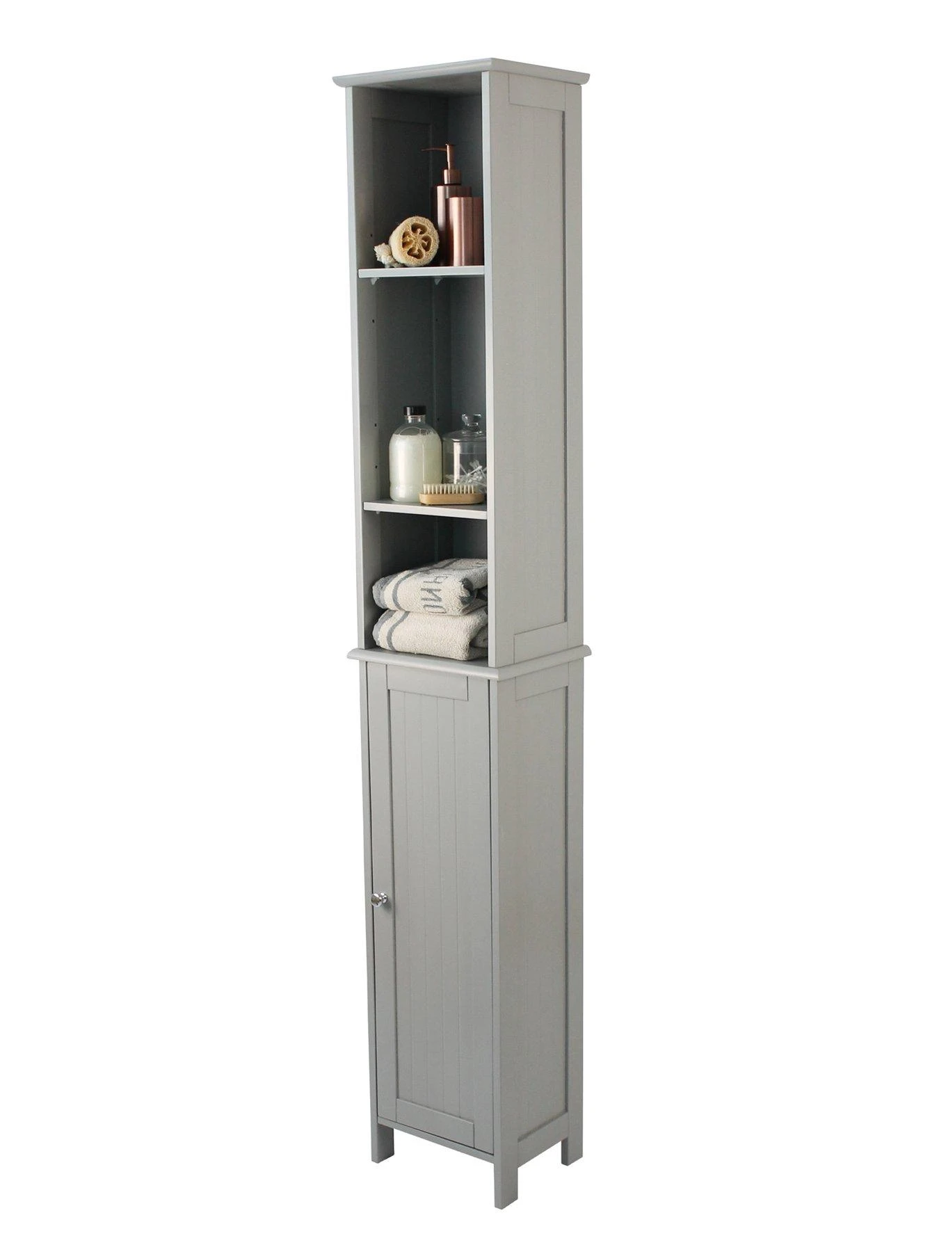 Lloyd Pascal Portland Tall Bathroom Cabinet -- Grey 7 Lloyd Pascal Portland Tall Bathroom Cabinet -- Grey - Image 5