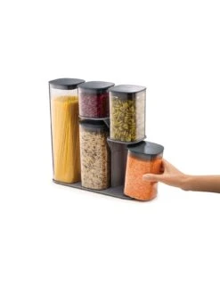 Joseph Joseph Podium 5-Piece Storage Jar Set With Stand 9 Joseph Joseph Podium 5-Piece Storage Jar Set With Stand -FurniHaven Shop MRFFA SQ3 0000000088 NO COLOR SLd1