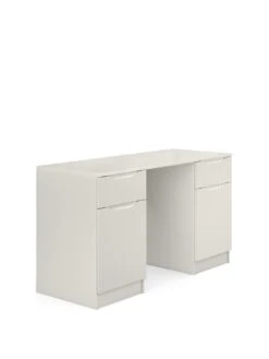 One Call Bilbao Ready Assembled High Gloss Desk - Grey -FurniHaven Shop MUDM6 SQ3 0000000563 GREY GLOSS SLa