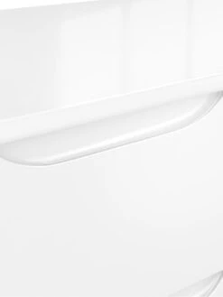 One Call Bilbao Ready Assembled High Gloss Desk - White -FurniHaven Shop MUDPR SQ5 0000000559 WHITE GLOSS SLd1