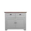 Very Home Devon Compact Sideboard - Grey/Walnut Effect -FurniHaven Shop MWTNC SQ1 0000006151 GREY WALNUT SLf