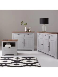 Very Home Devon Compact Sideboard - Grey/Walnut Effect -FurniHaven Shop MWTNC SQ2 0000006151 GREY WALNUT RSr