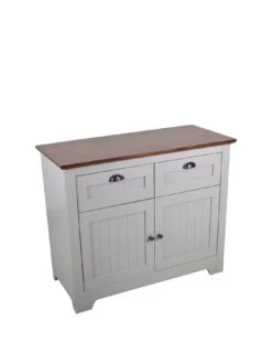 Very Home Devon Compact Sideboard - Grey/Walnut Effect -FurniHaven Shop MWTNC SQ3 0000006151 GREY WALNUT SLa