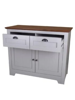 Very Home Devon Compact Sideboard - Grey/Walnut Effect -FurniHaven Shop MWTNC SQ5 0000006151 GREY WALNUT SLd1