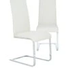 Very Home Pair Of Jet Faux Leather Cantilever Dining Chairs - White -FurniHaven Shop MX3UL SQ1 0000000013 WHITE SLf