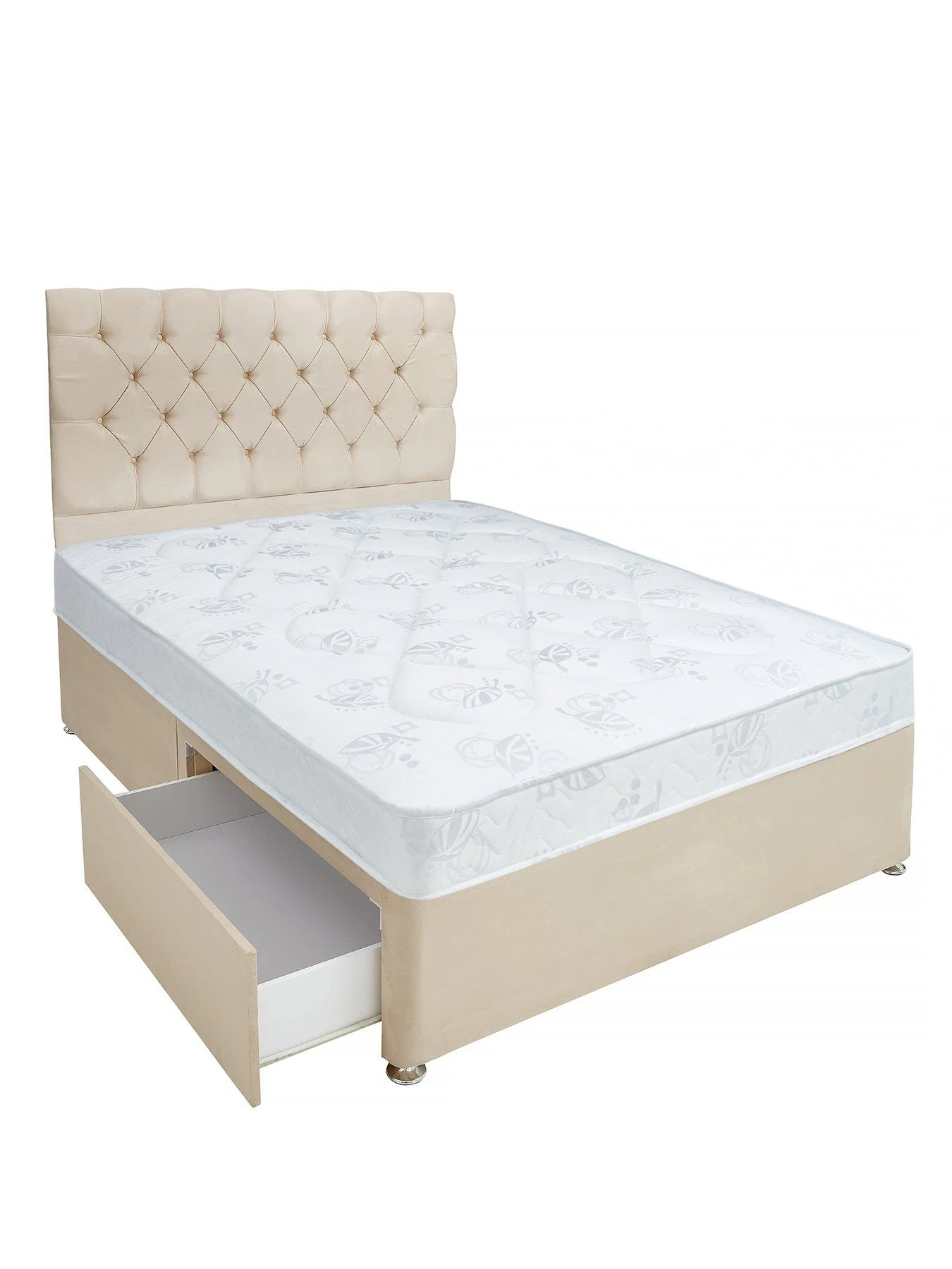 Airsprung New Victoria Essentials Quilt Divan With Storage Options 3 Airsprung New Victoria Essentials Quilt Divan With Storage Options