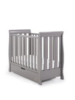 Obaby Stamford Space Saver Sleigh 3-Piece Nursery Room Set -FurniHaven Shop MXLDR SQ2 0000005355 TAUPE GREY RSr