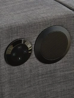 Very Home Avelon Fabric Side Lift Ottoman Storage TV Bed With Bluetooth, USB Chargers Mattress Options (Buy And SAVE!) -FurniHaven Shop MYLVT SQ5 0000003969 SLATE GREY SLd1