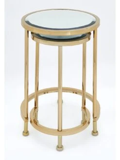 Michelle Keegan Home Aruba Nest Of Lamp Tables -FurniHaven Shop N33RM SQ4 0000000036 GOLD SLd