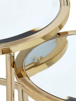 Michelle Keegan Home Aruba Nest Of Lamp Tables -FurniHaven Shop N33RM SQ5 0000000036 GOLD SLd1