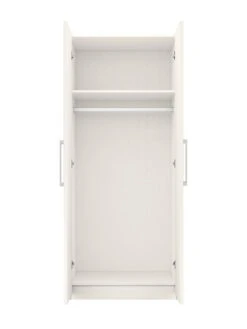 One Call Frodsham Ready Assembled 2 Door Wardrobe -FurniHaven Shop N34A7 SQ4 0000000013 WHITE SLd
