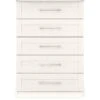 One Call Frodsham Ready Assembled 5 Drawer Chest -FurniHaven Shop N34AA SQ1 0000000013 WHITE SLf