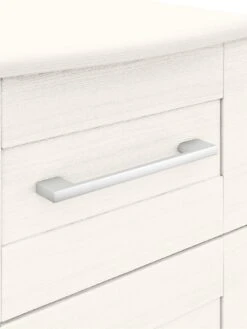 One Call Frodsham Ready Assembled 3 Drawer Bedside Chest -FurniHaven Shop N34AE SQ5 0000000013 WHITE SLd1