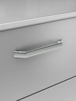 One Call Sanford Ready Assembled High Gloss 4 + 4 Drawer Chest -FurniHaven Shop N34AT SQ5 0000013154 DARK GREY GLOSS SLd1