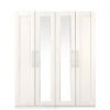 One Call Frodsham Part Assembled 4 Door Mirrored Wardrobe 2 One Call Frodsham Part Assembled 4 Door Mirrored Wardrobe -FurniHaven Shop N34C4 SQ1 0000000013 WHITE SLf