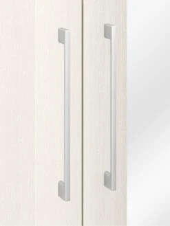 One Call Frodsham Part Assembled 4 Door Mirrored Wardrobe -FurniHaven Shop N34C4 SQ5 0000000013 WHITE SLd1