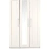 One Call Frodsham Part Assembled 3 Door Wardrobe -FurniHaven Shop N34C6 SQ1 0000000013 WHITE SLf