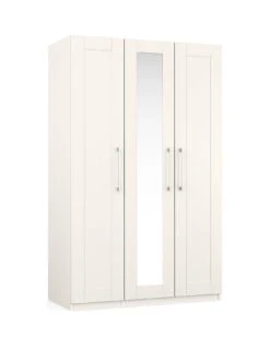 One Call Frodsham Part Assembled 3 Door Wardrobe 9 One Call Frodsham Part Assembled 3 Door Wardrobe -FurniHaven Shop N34C6 SQ3 0000000013 WHITE SLa