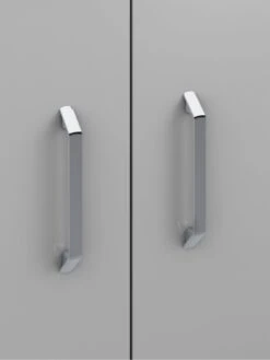 One Call Sanford Ready Assembled 2 Door High Gloss Wardrobe -FurniHaven Shop N34CE SQ5 0000013154 DARK GREY GLOSS SLd1