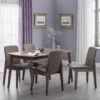 Julian Bowen Kensington 150 - 194 Cm Solid Wood Extending Dining Table + 4 Chairs -FurniHaven Shop N7XHT SQ1 0000000007 WALNUT RSr