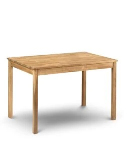 Julian Bowen Coxmoor 118 Cm Solid Oak Dining Table + 2 Benches -FurniHaven Shop N7XJ4 SQ4 0000000006 OAK SLd