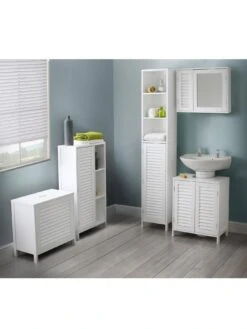 Lloyd Pascal Atalanta Bathroom Storage Unit -FurniHaven Shop NAHYK SQ6 0000000013 WHITE SLd2