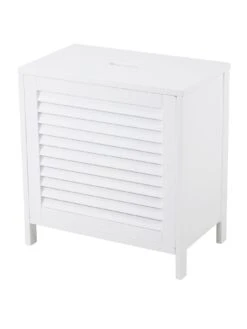 Lloyd Pascal Atlanta Laundry Hamper -FurniHaven Shop NAHYP SQ3 0000000013 WHITE SLa