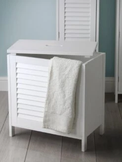 Lloyd Pascal Atlanta Laundry Hamper -FurniHaven Shop NAHYP SQ5 0000000013 WHITE SLd1