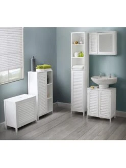 Lloyd Pascal Atlanta Laundry Hamper -FurniHaven Shop NAHYP SQ6 0000000013 WHITE SLd2