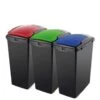 Addis Set Of Three 40-Litre Recycling Utility Bins -FurniHaven Shop NAX9E SQ1 0000000029 MULTI SLf