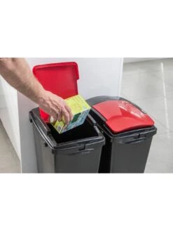 Addis Set Of Three 40-Litre Recycling Utility Bins -FurniHaven Shop NAX9E SQ3 0000000029 MULTI SLd1
