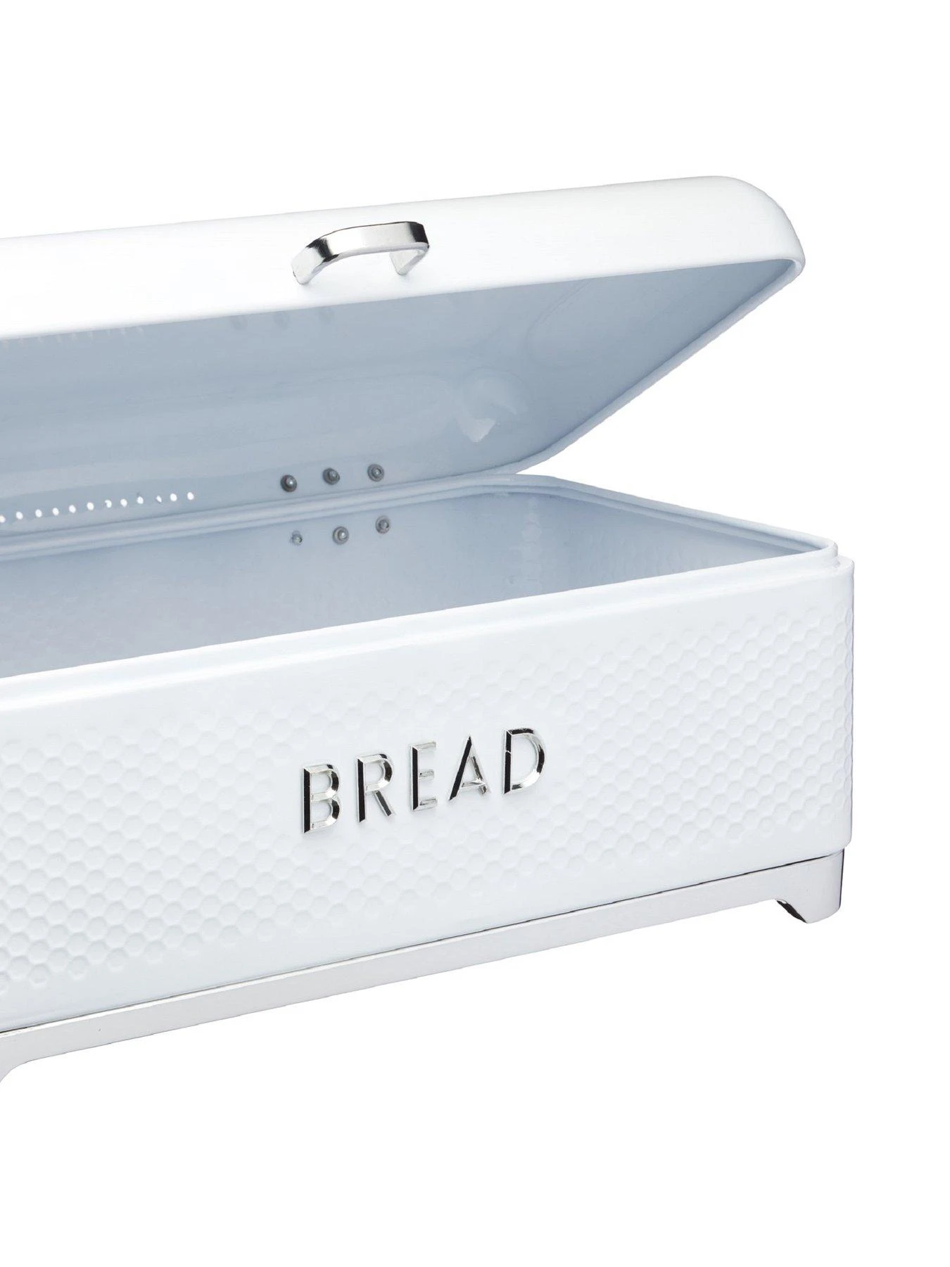KitchenCraft Lovello Bread Bin In Ice White 4 KitchenCraft Lovello Bread Bin In Ice White - Image 2