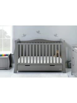 Obaby Stamford Luxe Sleigh 3-Piece Nursery Furniture Set -FurniHaven Shop NKWJA SQ2 0000000005 GREY RSr