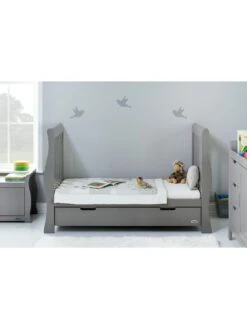 Obaby Stamford Luxe Sleigh 3-Piece Nursery Furniture Set -FurniHaven Shop NKWJA SQ4 0000000005 GREY SLd
