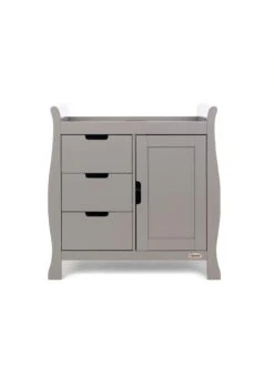 Obaby Stamford Luxe Sleigh 3-Piece Nursery Furniture Set -FurniHaven Shop NKWJA SQ6 0000000005 GREY SLd2