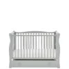 Little Acorns Space Saver Sleigh Cot & Drawer -FurniHaven Shop NMH37 SQ1 0000000005 GREY SLf