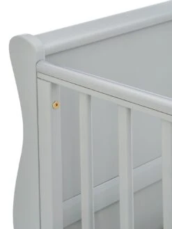 Little Acorns Space Saver Sleigh Cot & Drawer -FurniHaven Shop NMH37 SQ5 0000000005 GREY SLd1