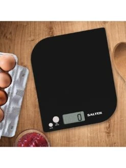 Salter Leaf Electronic Kitchen Scale – Black -FurniHaven Shop NTX9D SQ2 0000000099 N A SLd
