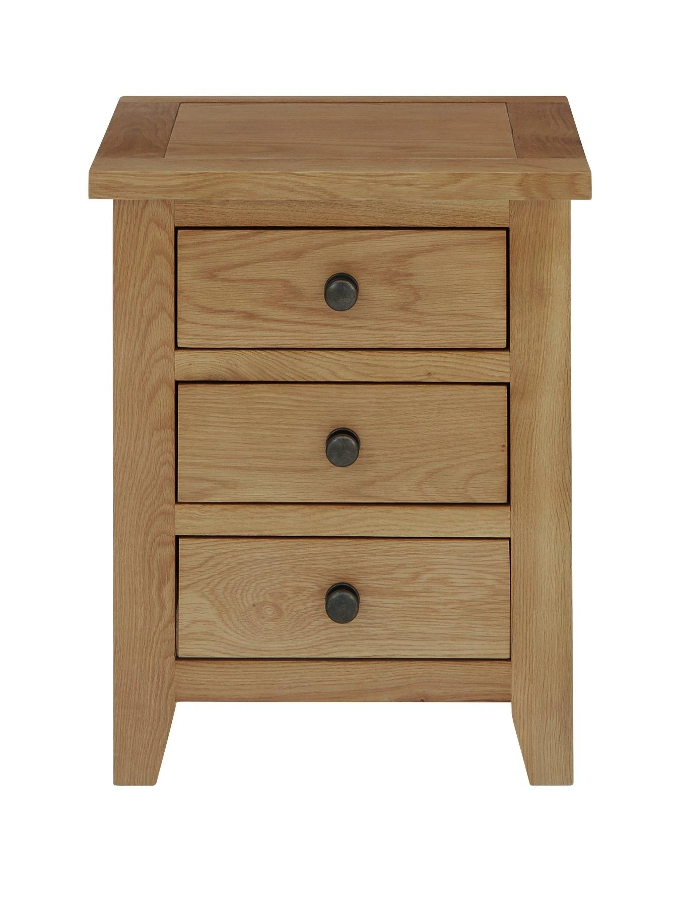 Julian Bowen Marlborough Ready Assembled 3 Drawer Solid Oak/Oak Veneer Bedside Cabinet 3 Julian Bowen Marlborough Ready Assembled 3 Drawer Solid Oak/Oak Veneer Bedside Cabinet