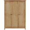 Julian Bowen Marlborough 3 Door Wardrobe With Fitted Interior -FurniHaven Shop NVPYP SQ1 0000000006 OAK SLf