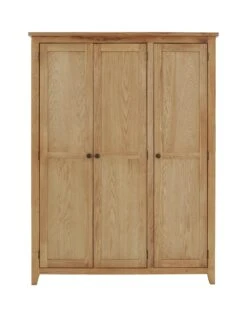 Julian Bowen Marlborough 3 Door Wardrobe With Fitted Interior -FurniHaven Shop NVPYP SQ3 0000000006 OAK SLa