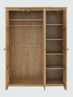 Julian Bowen Marlborough 3 Door Wardrobe With Fitted Interior -FurniHaven Shop NVPYP SQ4 0000000006 OAK SLd