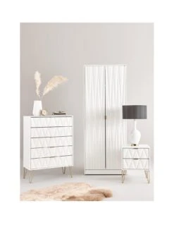 SWIFT Versailles Ready Assembled 5 Drawer Chest - FSC® Certified -FurniHaven Shop NWEWF SQ2 0000000013 WHITE RSr