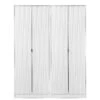 SWIFT Versailles Part Assembled 4 Door Wardrobe - FSC® Certified -FurniHaven Shop NWEWH SQ1 0000000013 WHITE SLf