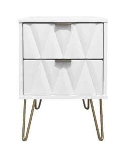 SWIFT Versailles Ready Assembled 2 Drawer Bedside Chest - FSC® Certified