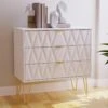 SWIFT Versailles Ready Assembled 3 Drawer Chest - FSC® Certified -FurniHaven Shop NWEXL SQ1 0000000013 WHITE RSr