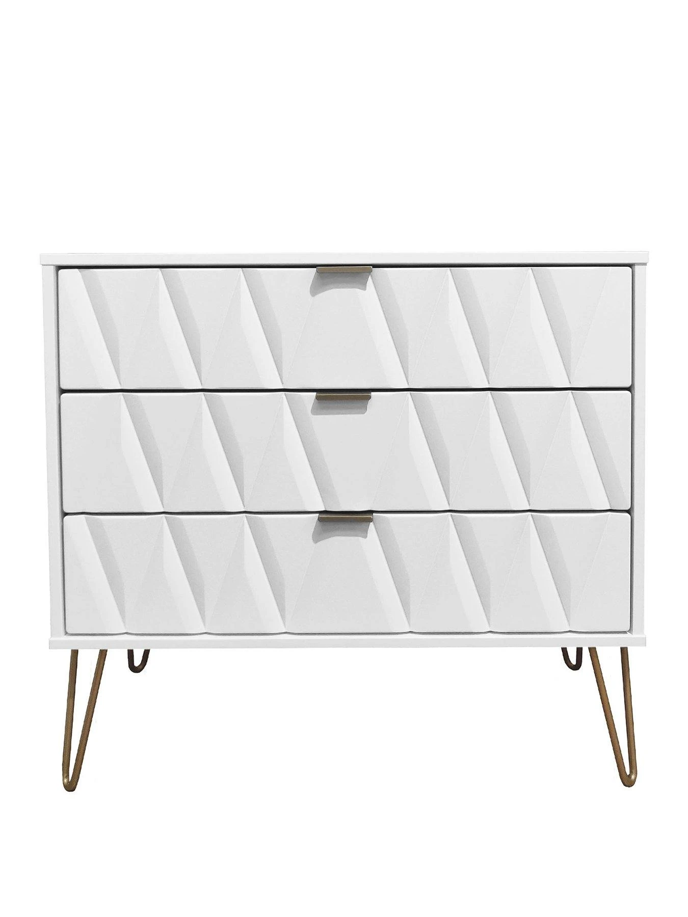 SWIFT Versailles Ready Assembled 3 Drawer Chest - FSC® Certified 4 SWIFT Versailles Ready Assembled 3 Drawer Chest - FSC® Certified - Image 2